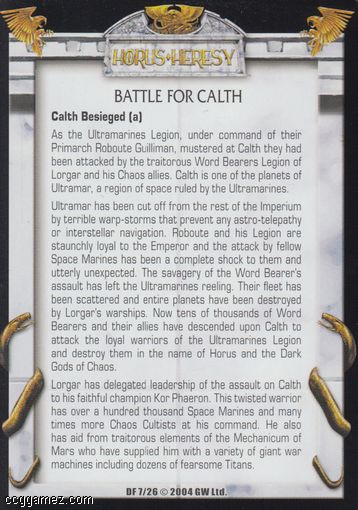 Battle for Calth, Calth Besieged (a)